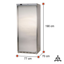 Armario Refrigerado 1 Puerta Estático Gris Romux | Hostelería Profesional