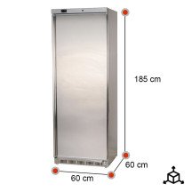 Armario Refrigerado 1 Puerta Estático Gris Romux | Hostelería Profesional