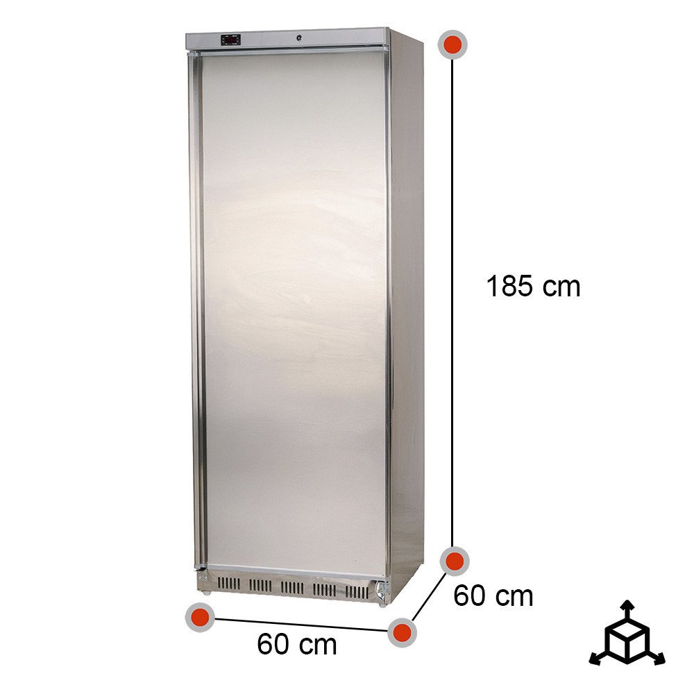 Armario Refrigerado 1 Puerta Estático Gris Romux | Hostelería Profesional