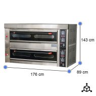 Horno Pizza Industrial Eléctrico 8x32 cm Cleiton | Hostelería Profesional