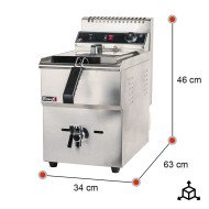 Freidora Industrial Gas Natural 18L Romux | Equipamiento Profesional