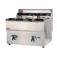 Freidora Doble 18L Gas Natural Sobremesa Romux | Maquinaria Hostelería