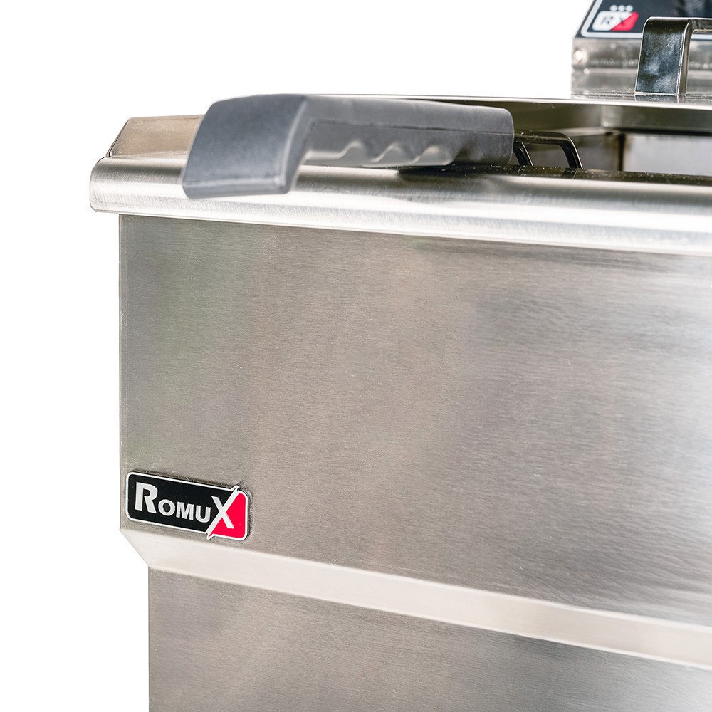 Freidora Doble 18L Gas Natural Sobremesa Romux | Maquinaria Hostelería