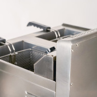 Freidora Doble 18L Gas Natural Sobremesa Romux | Maquinaria Hostelería