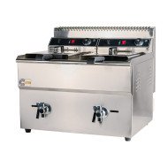 Freidora Industrial a Gas Doble 18+18L Sobremesa Cleiton | Equipamiento HORECA