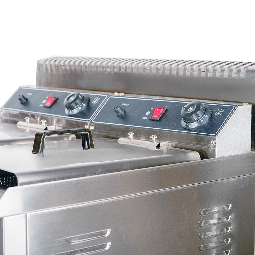 Freidora Industrial a Gas Doble 18+18L Sobremesa Cleiton | Equipamiento HORECA