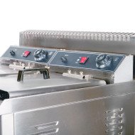 Freidora Industrial a Gas Doble 18+18L Sobremesa Cleiton | Equipamiento HORECA