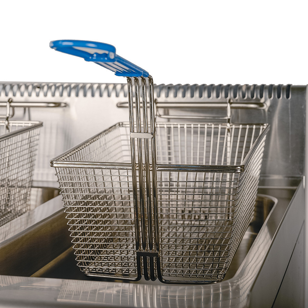 Freidora Industrial Doble 14+14L Gas Natural Cleiton | Maquinaria Hostelería