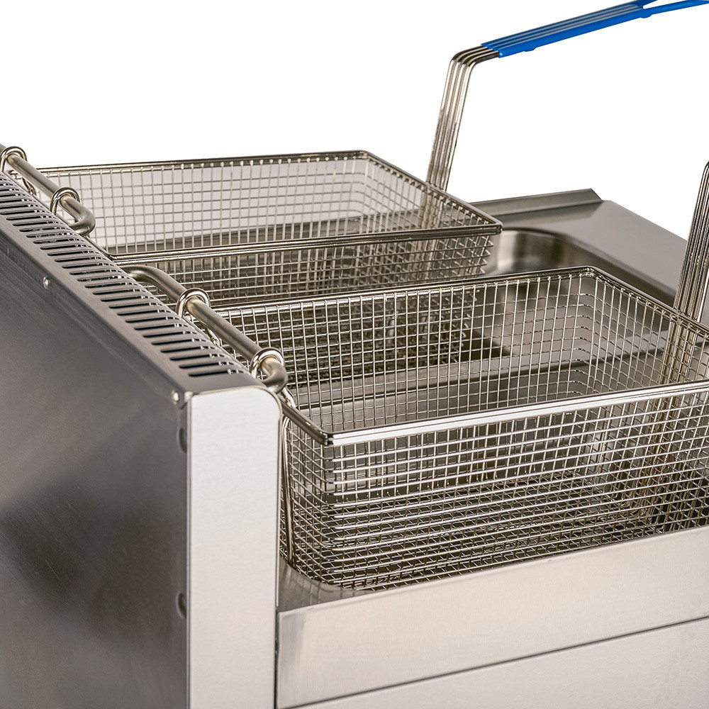 Freidora Industrial Doble 14+14L Gas Natural Cleiton | Maquinaria Hostelería