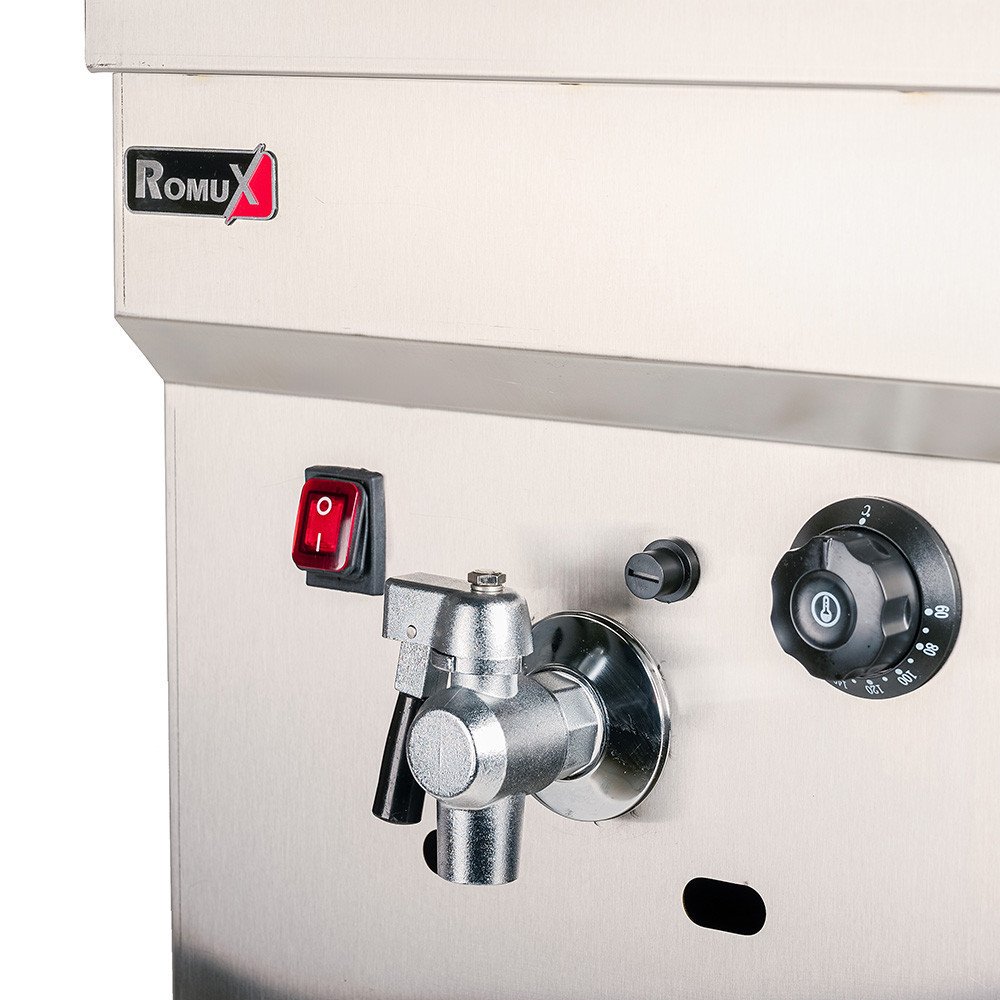 Freidora Industrial Gas 18L Sobremesa Romux | Equipamiento Industrial