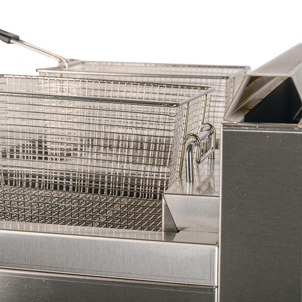 Freidora Industrial Doble 18+18L Gas Natural Cleiton | Hostelería Profesional