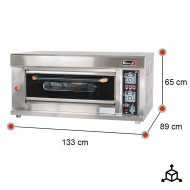 Horno de Pizza Gas Natural 4x32cm Romux | Equipamiento Industrial