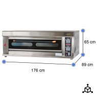 Horno de Pizza Industrial Gas Natural 8x32 cm | Gastroten