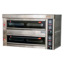 Horno de Pizza Gas Natural Doble 8x32 cm Cleiton | Equipamiento Industrial