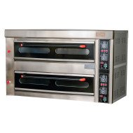 Horno de Pizza Gas Natural Doble 8x32 cm Cleiton | Equipamiento Industrial