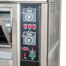 Horno de Pizza Gas Natural Doble 8x32 cm Cleiton | Equipamiento Industrial