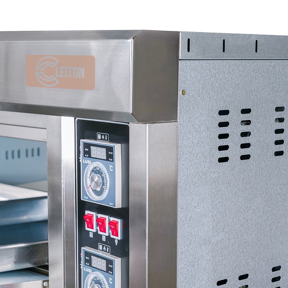 Horno de Pizza Gas Natural Doble 8x32 cm Cleiton | Equipamiento Industrial