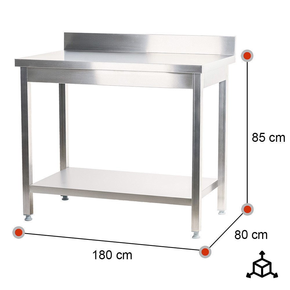 Mesa Mural Desmontable 1800x800mm Romux | Equipamiento Industrial