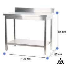 Mesa Mural Desmontable 1000x800x850 mm Cleiton | Equipamiento Industrial