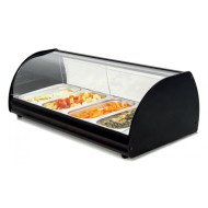 Vitrina Caliente Multifunción 4 Cubetas GN 1/3-40mm | Equipamiento Industrial