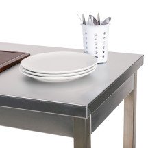 Mesa de Trabajo Acero Inoxidable para Hostelria 800x800 mm | ROMUX Profesional