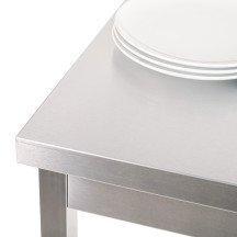 Mesa de Trabajo Acero Inoxidable para Hostelria 800x800 mm | ROMUX Profesional