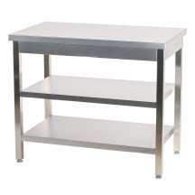 Mesa de Trabajo Acero Inoxidable para Hostelria 600x800 mm | ROMUX Profesional