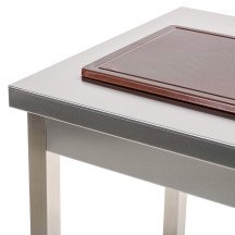 Mesa de Trabajo Acero Inoxidable para Hostelria 600x800 mm | ROMUX Profesional