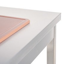 Mesa de Trabajo Acero Inoxidable para Hostelria 600x800 mm | ROMUX Profesional