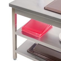 Mesa de Trabajo Acero Inoxidable para Hostelria 800x800 mm | ROMUX Profesional