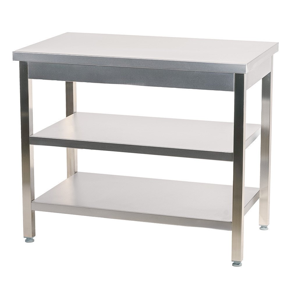 Mesa de Trabajo Acero Inoxidable para Hostelria 1800x800 mm | ROMUX Profesional