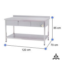 Mesa Mural Desmontable 1200x700 mm Cleiton | Equipamiento Industrial