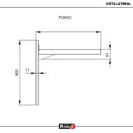 Estante de Pared Ajustable 800x400 mm | Gastroten