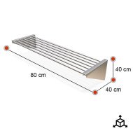 Estante de Pared Ajustable 800x400 mm | Gastroten