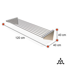 Estante de Pared Ajustable 1200x400mm | Equipamiento Industrial
