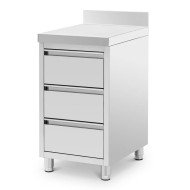 Cajonera Mural 3 Cajones 500x600x850 mm Romux | Equipamiento Industrial