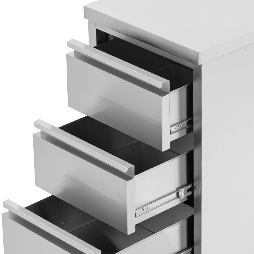 Cajonera Mural 3 Cajones 500x600x850 mm Romux | Equipamiento Industrial