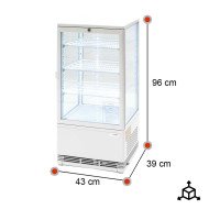 Vitrina Pastelera Refrigerada Romux 70L | Hostelería Profesional