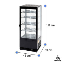 Vitrina Pastelera Refrigerada Vertical 100L | Gastroten