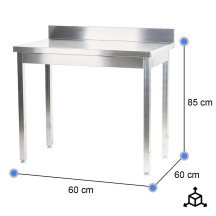 Mesa Mural Desmontable 600x600mm Cleiton | Equipamiento Industrial