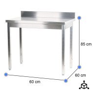 Mesa Mural Desmontable 600x600mm Cleiton | Equipamiento Industrial