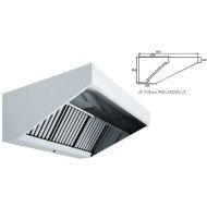 Campana Mural 150x80x55 sin Turbina | Equipamiento Industrial