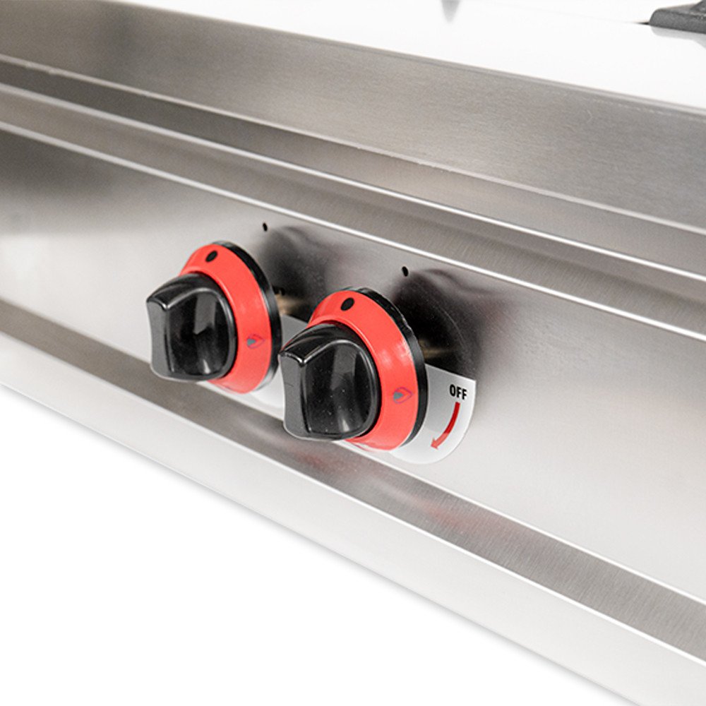 Cocina Industrial 2 Fuegos Gas 90x55cm Romux | Maquinaria Hostelería