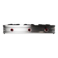 Cocina Industrial 3 Fuegos Gas 132x50 cm Romux | Equipamiento Industrial
