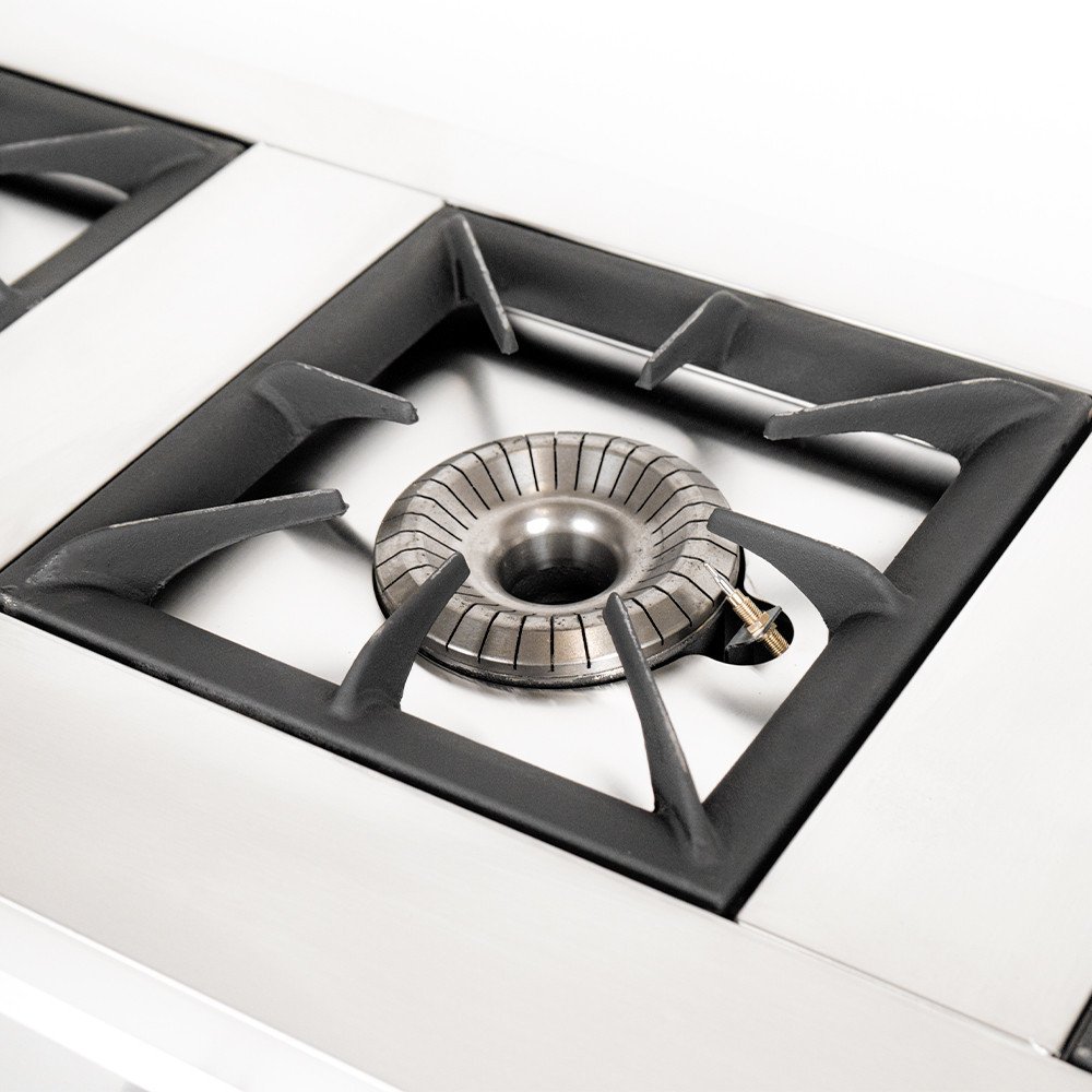 Cocina Industrial 3 Fuegos Gas 132x50 cm Romux | Equipamiento Industrial