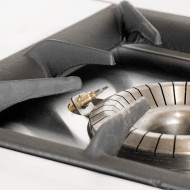 Cocina Industrial 2 Fuegos Gas 90x55cm Romux | Equipamiento Industrial