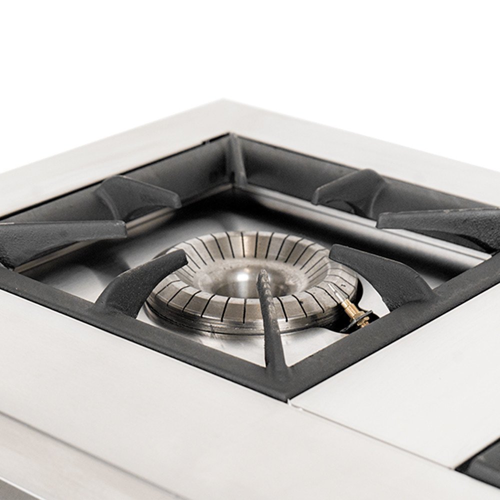 Cocina Industrial 2 Fuegos a Gas 90x55 cm Cleiton | Equipamiento Industrial