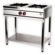 Cocina Industrial 2 Fuegos a Gas 90x55 cm | Gastroten