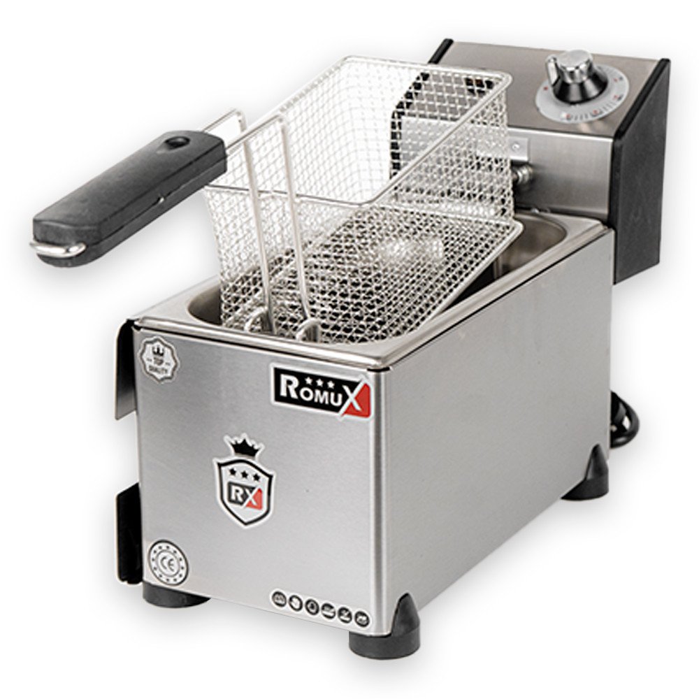 Freidora Industrial Eléctrica 3L Sobremesa Romux | Hostelería Profesional