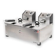 Freidora Eléctrica 5+5L Sobremesa Romux | Equipamiento Industrial